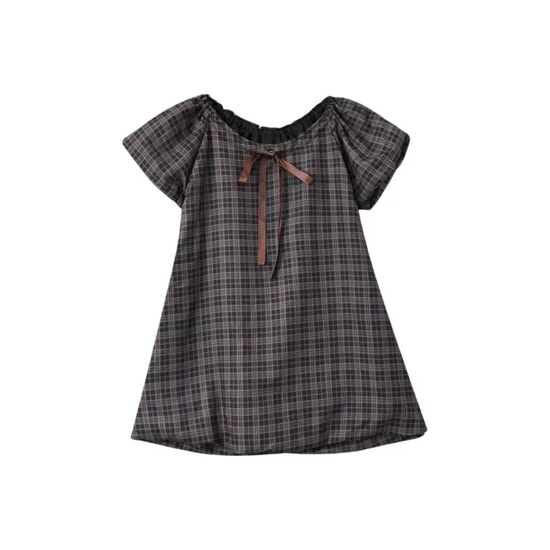 PAIN OR PLEASURE Short Sleeved Dresses Women's Black-0