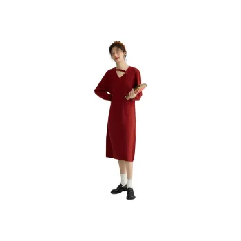 Demana Long Sleeved Dresses Women's Maroon