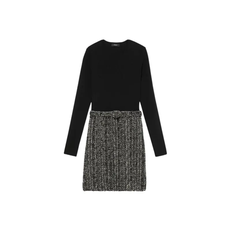 THEORY Long-Sleeved Dresses Women's Black-0