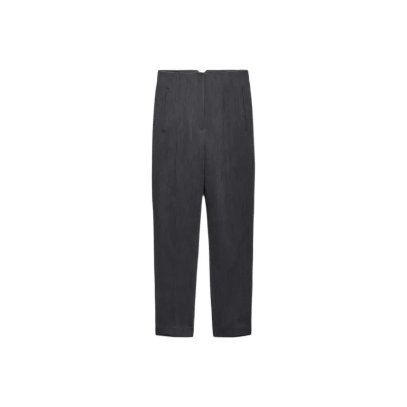 ZARA Suit Trousers Women's Gray-0