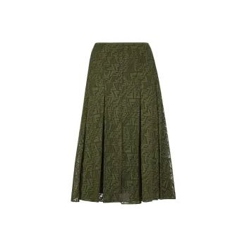 FENDI Casual Long Skirts Women's Green