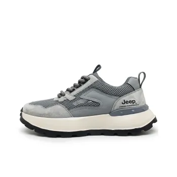 Jeep Casual Shoes Unisex Low Top Gray Blue/Ink Blue/Sand