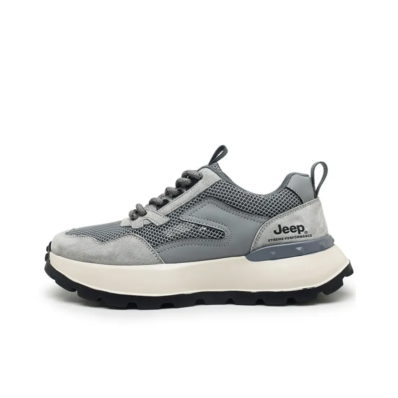 Jeep Casual Shoes Unisex Low Top Gray Blue/Ink Blue/Sand-0