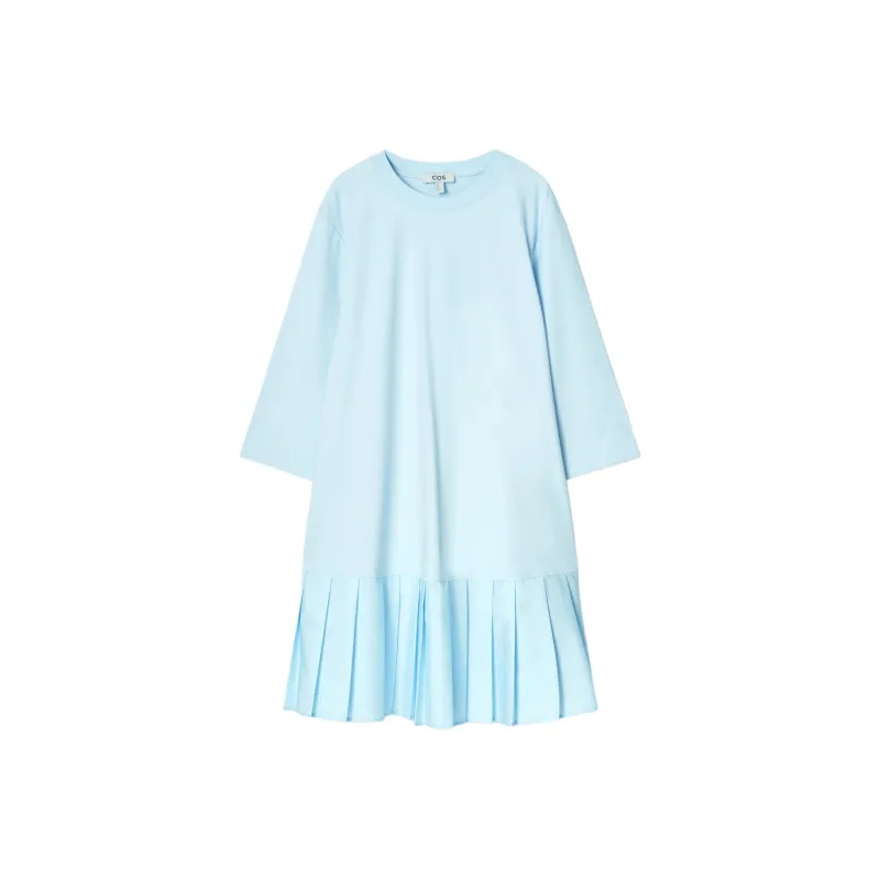 COS Long-Sleeved Dresses Women's Light Blue-0