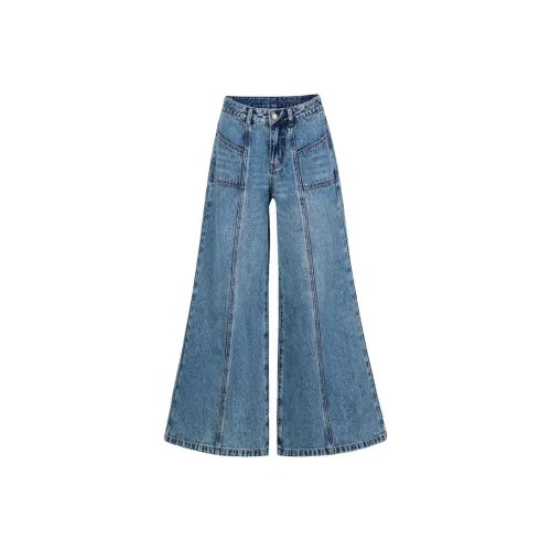 FHMY Jeans Women's Snowflake Blue