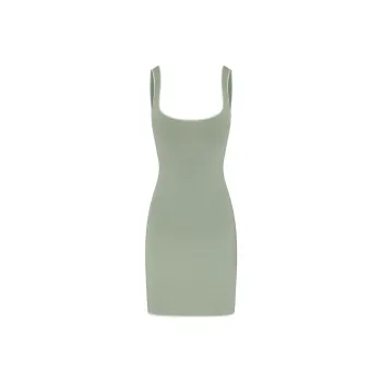 SKIMS SEAMLESS MODAL TANK MINI DRESS Slip Dresses Women's MINERAL/Mineral