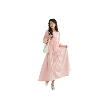 Demana Long Sleeved Dresses Women's Cyan Pink