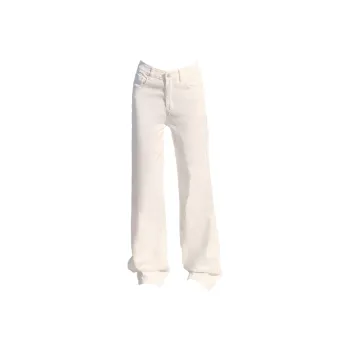 ZNZX Universal For All Seasons Jeans Loose Fit Women's Cream White
