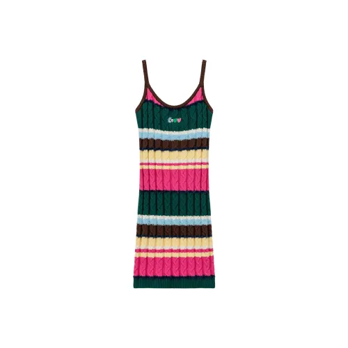 CHUU Long Sleeved Dresses Women's Rainbow Stripes