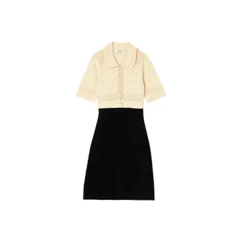 Sandro Short Sleeved Dresses Women's Black