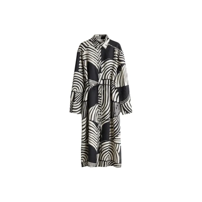 H&M Long Sleeved Dress Women's Black-0