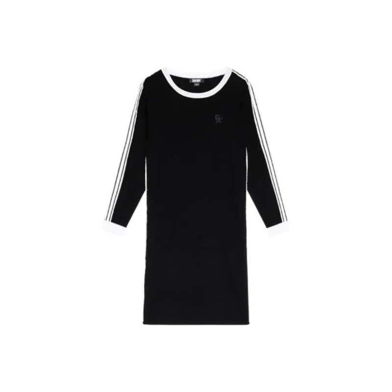 DKNY Long Sleeved Dress Women's Black-0