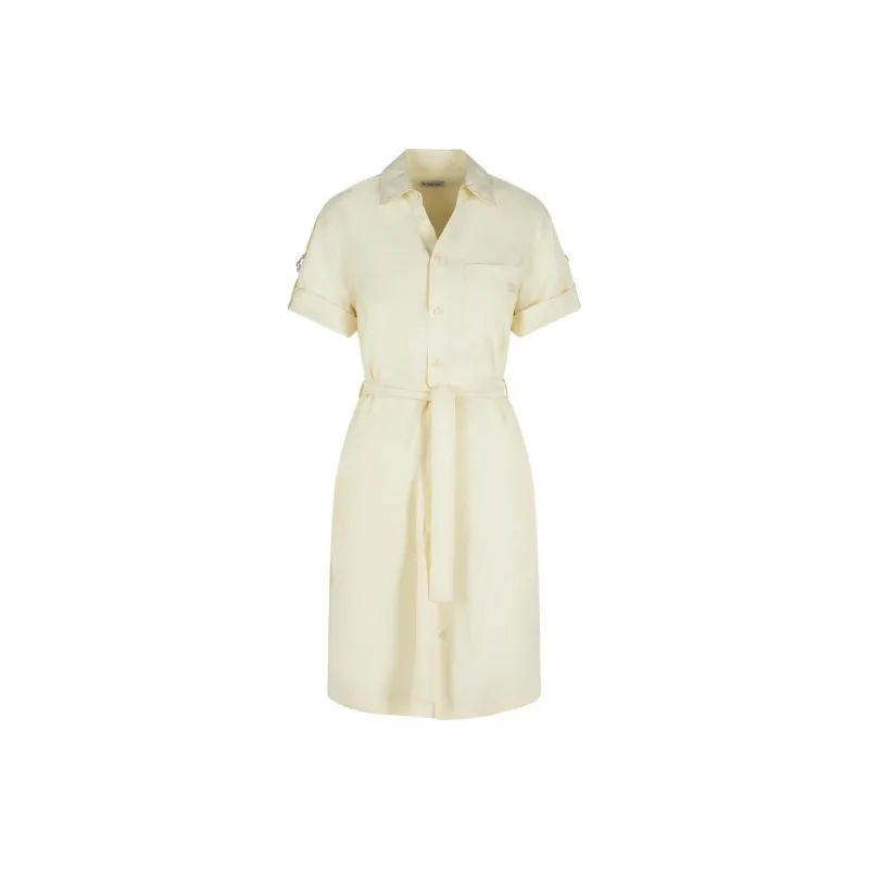 Burberry Short Sleeved Dress Women's White-0