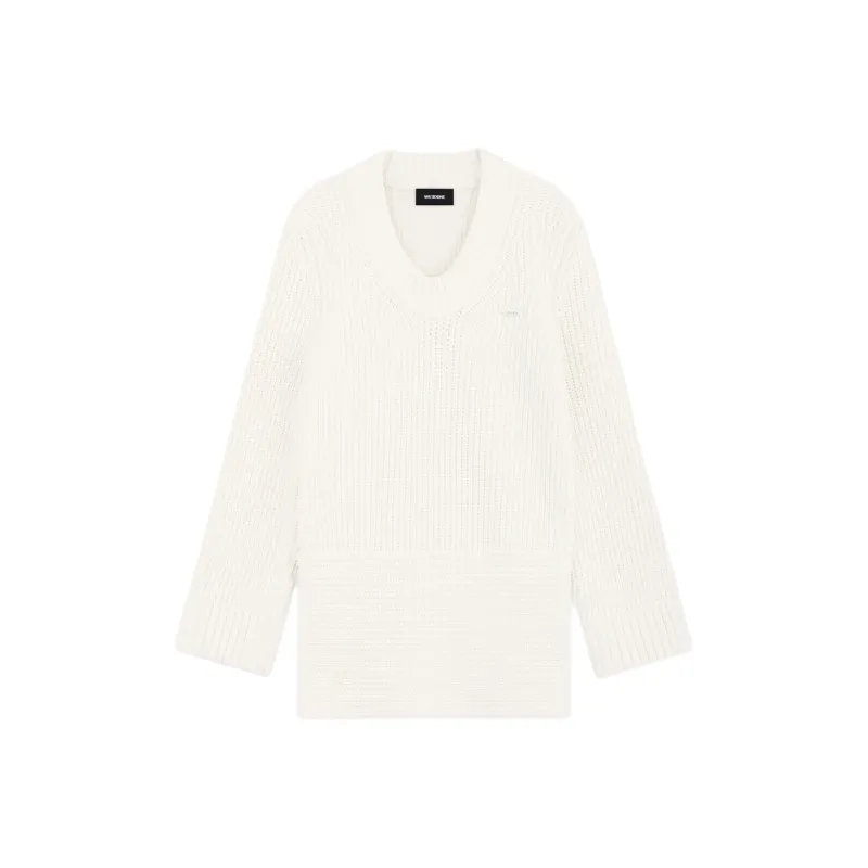 WE11DONE Long Sleeved Dress Women's Ivory-0
