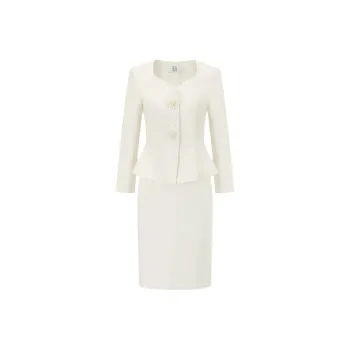 ONE SHALLOW Spring Business Suit Women's White