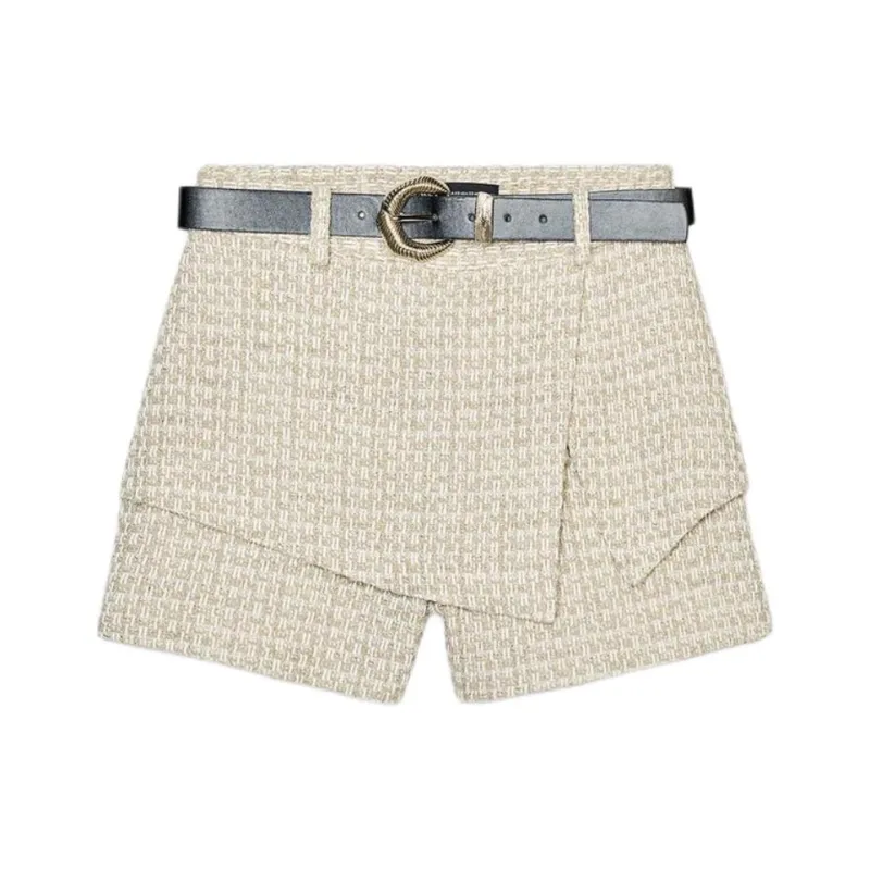 ZARA Casual Shorts Women's Nude/Beige-0