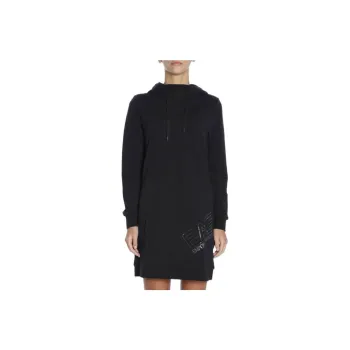 EMPORIO ARMANI EA7 Long Sleeved Dresses Women's Black