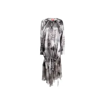 DIESEL Long-Sleeved Dresses Women's Gray