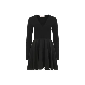 Valentino Long Sleeved Dresses Women's Black