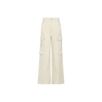 MEIYANG Jeans Women's Beige Apricot