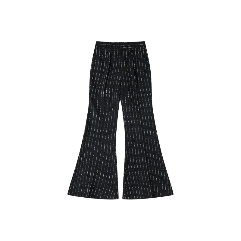 GF Ferré Suit Trouser Women's Black Floral-0