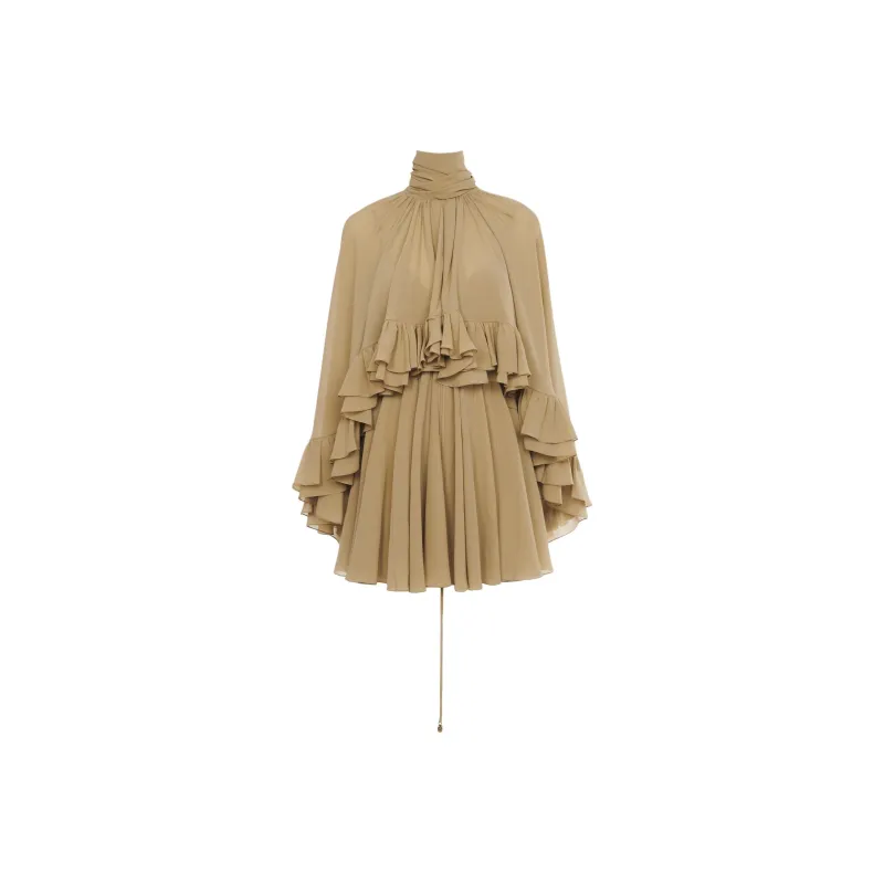 Chloé Ruffle-detailing Mini Dress-0