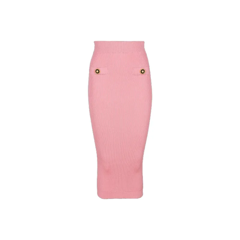 BALMAIN Knitted Midi Skirt-0