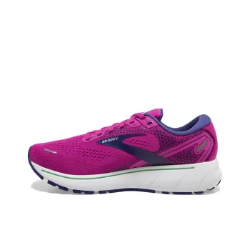 Brooks Ghost 14 Anti Slip Wear Resistant Low Top Running Shoes Women's Purple Pink