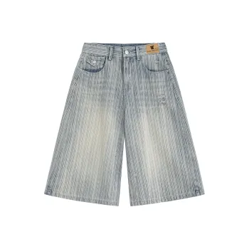 Love Monster Denim Shorts Unisex