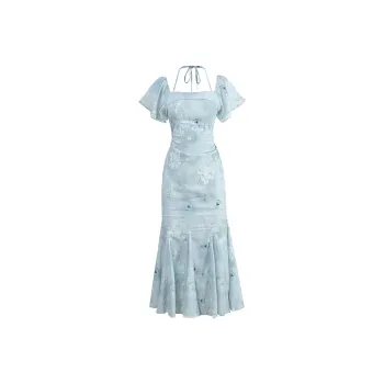 JOSR Short-Sleeved Dresses Women's Blue