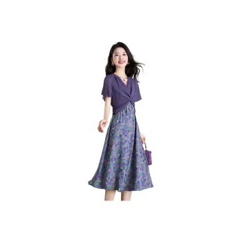 Mylan Short Sleeved Dresses Women's Purple