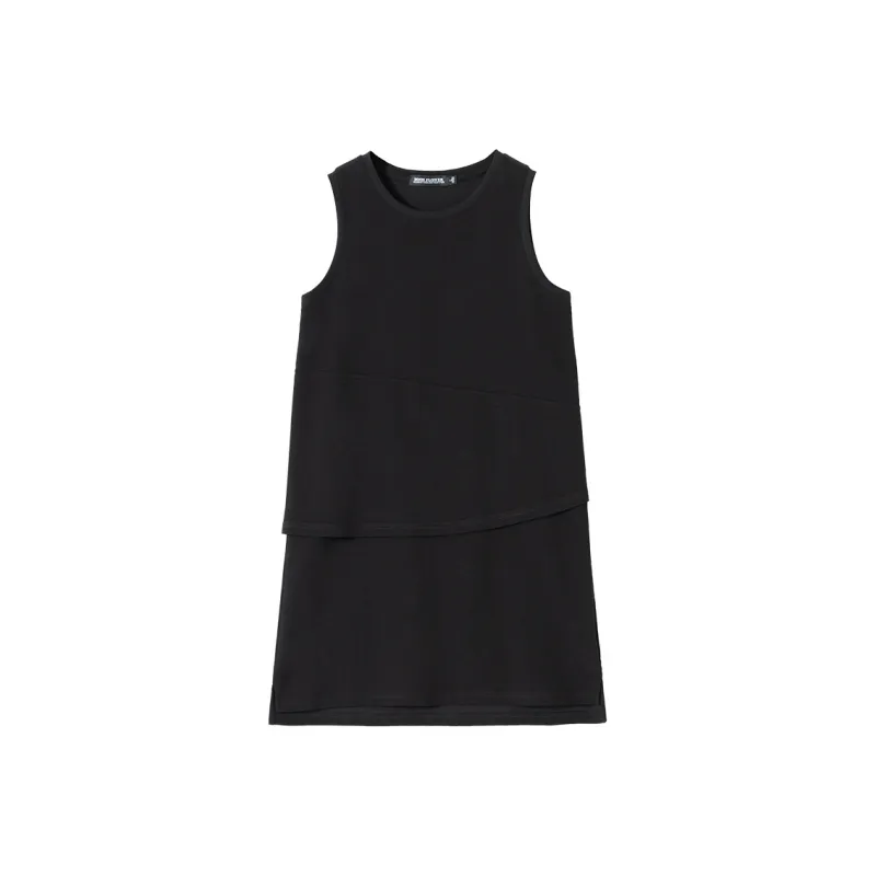 SOON FLOWER Sleeveless Dress Women's Black-0