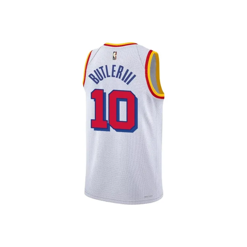 Nike x NBA Warriors Team Basketball Jersey Unisex White-1