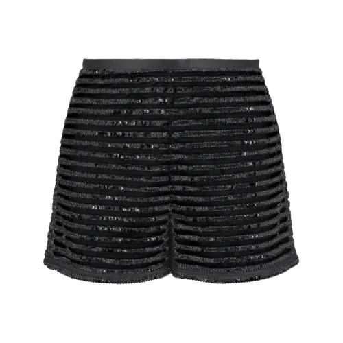 EMPORIO ARMANI Moon Capsule Collection Tulle Shorts With Striped Sequin Motif