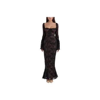 HOUSE OF CB Delilah Long Sleeved Dresses Women's BLACK/Black