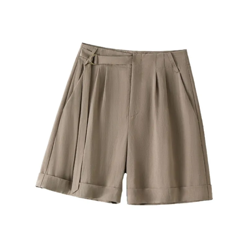 IHIMI Casual Shorts Women's Khaki-0