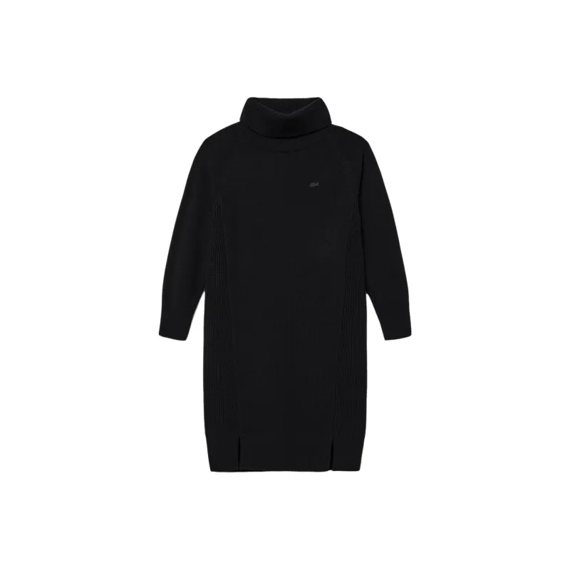 LACOSTE Long Sleeved Dress Women's Black-0