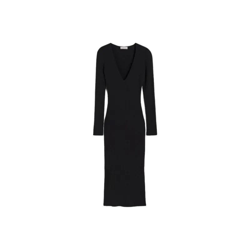 H&M Long Sleeved Dress Women's Black-0