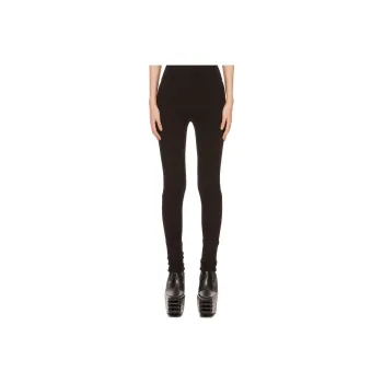RICK OWENS Porterville Stretch Wool Knit Leggings 'Black'