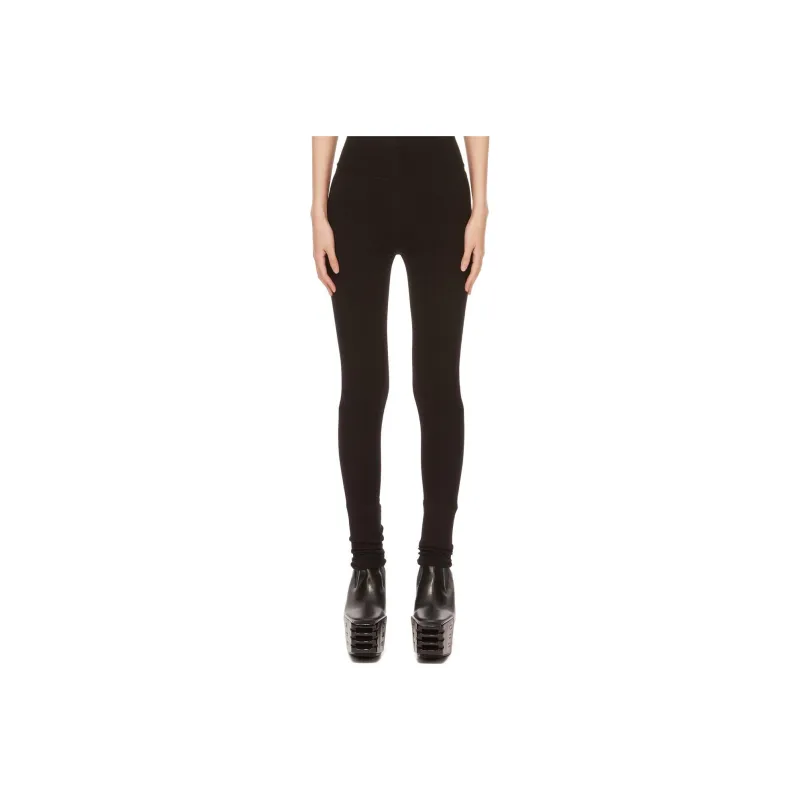 RICK OWENS Porterville Stretch Wool Knit Leggings 'Black'-0