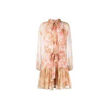 Zimmermann Long-Sleeved Dresses Women's Multicolor