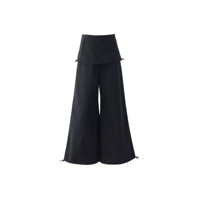 Wen Shan Casual Pants Women's Black-7