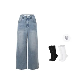 BSEVENI Jeans Women's Blue