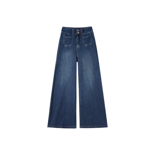 MADALLO Jeans Women's Vintage Blue