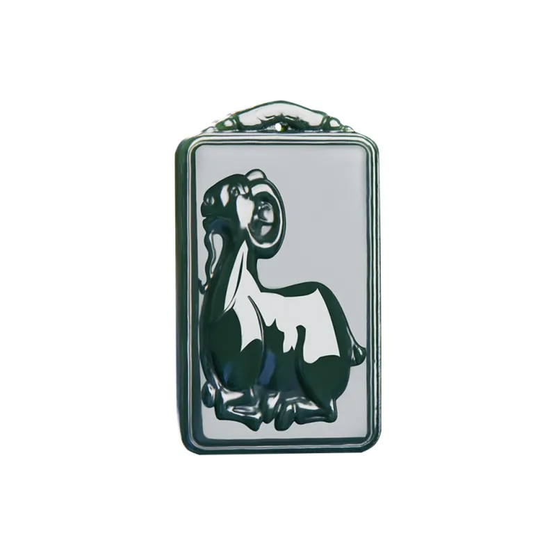 KUNYUYAO Hetian Jade Pendants Green Jade Unisex-35