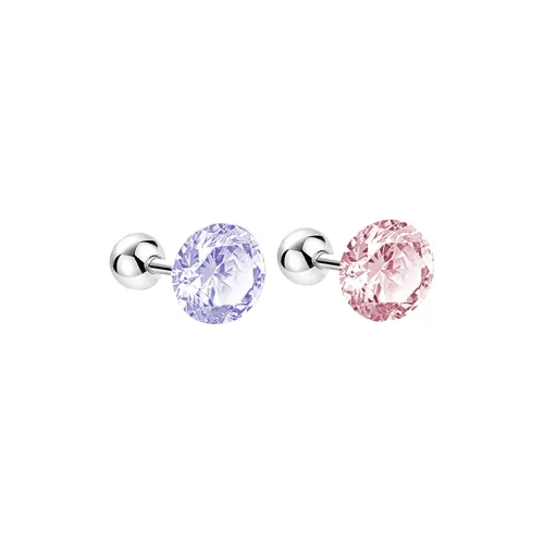 UX Titanium Steel, Ear Care Stud Earrings Unisex Multicolor Strobe Lights Collection
