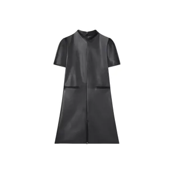 COURREGES Short Sleeved A Line Mini Dress