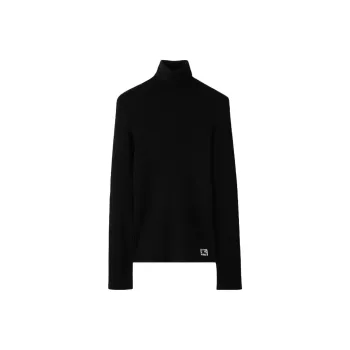 Burberry Equestrian Knight Wool blend Roll neck Jumper