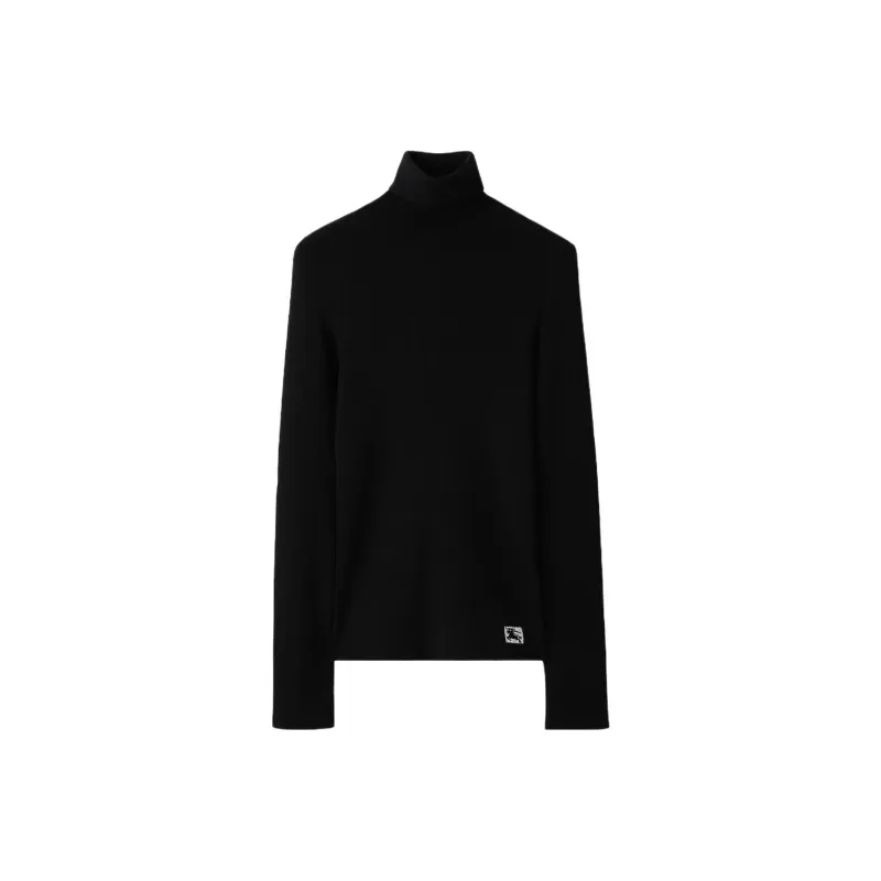 Burberry Equestrian Knight Wool blend Roll neck Jumper-0