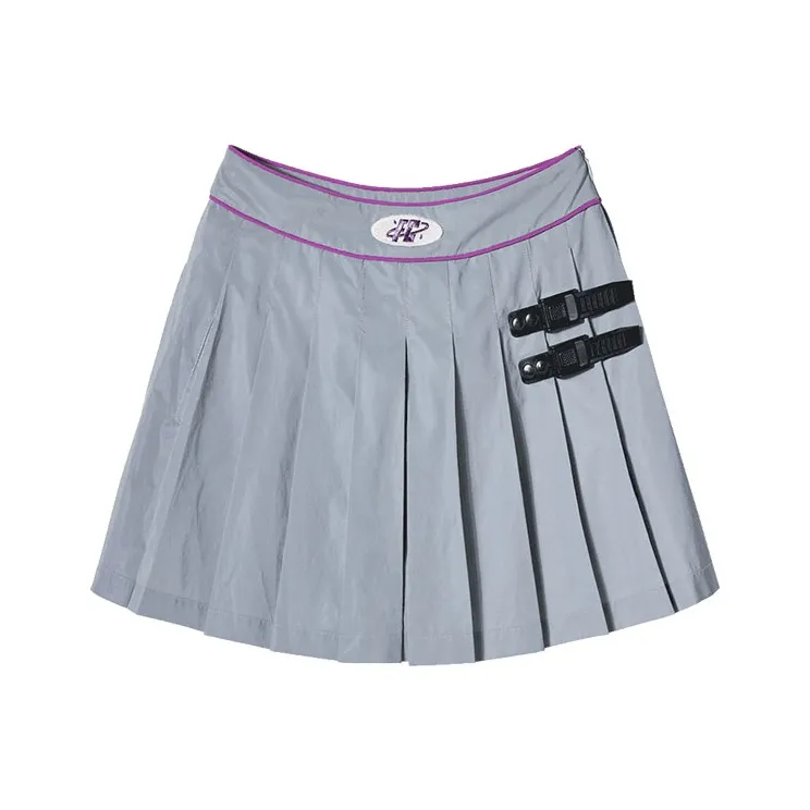 Fiona Chen Casual Short Skirts Women's Silver Gray-0